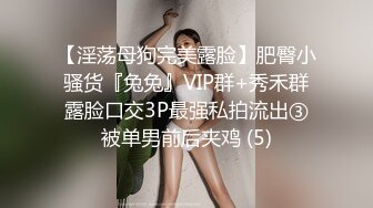 【淫荡母狗完美露脸】肥臀小骚货『兔兔』VIP群+秀禾群露脸口交3P最强私拍流出③被单男前后夹鸡 (5)